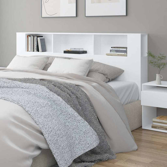 Headboard Cabinet | White | Engineered wood | Large | Headboard Cabinet