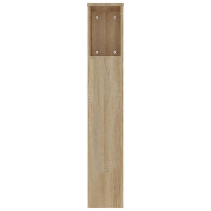 Headboard Cabinet Sonoma Oak 220x18.5x104.5 cm
