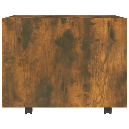 Coffee Table Smoked Oak 55x55x40 cm Engineered Wood