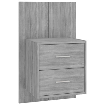 Wall-mounted Bedside Cabinet Grey Sonoma