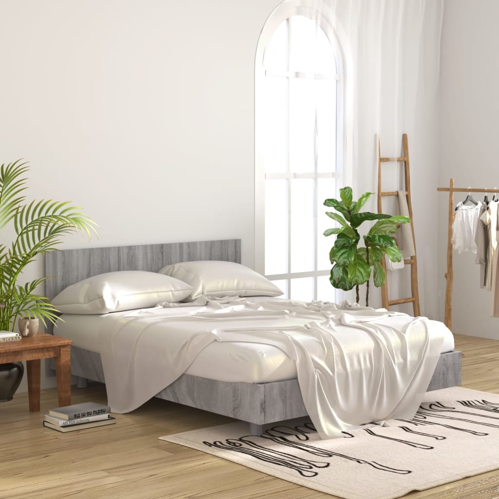 816974 vidaXL Bed Headboard Grey Sonoma 160x1,5x80 cm Engineered Wood