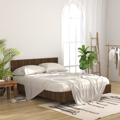 816975 vidaXL Bed Headboard Brown Oak 160x1,5x80 cm Engineered Wood