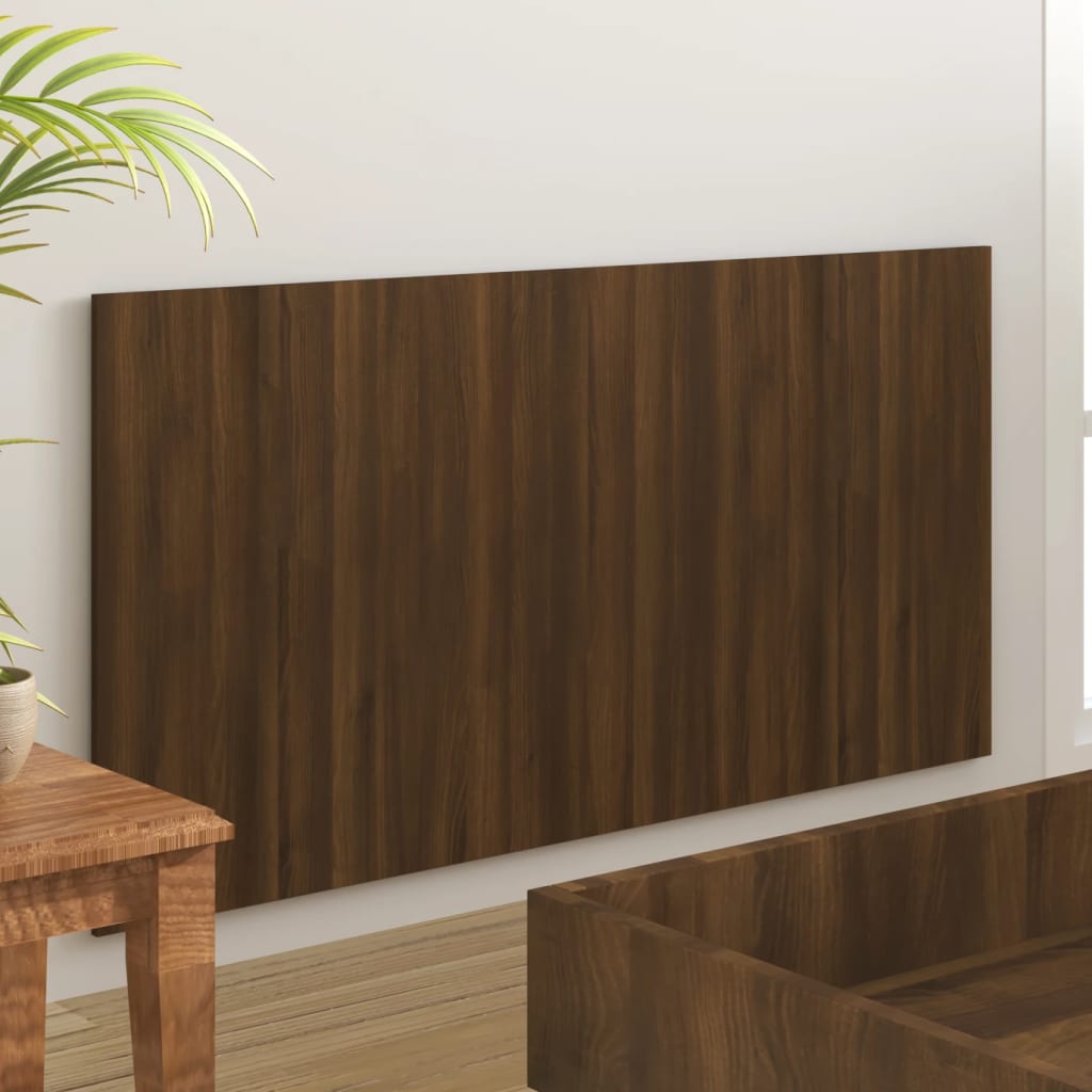 816975 vidaXL Bed Headboard Brown Oak 160x1,5x80 cm Engineered Wood