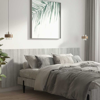 Wall Headboard Grey Sonoma 240x1,5x80 cm Engineered Wood