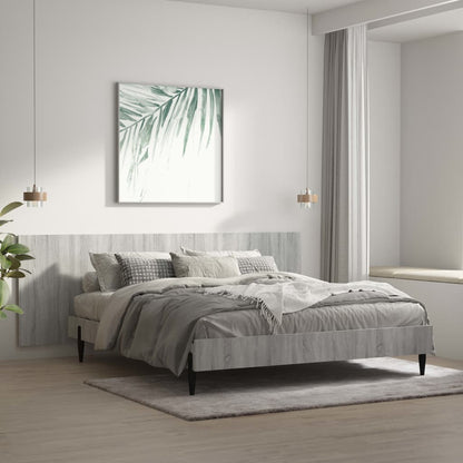 Wall Headboard Grey Sonoma 240x1,5x80 cm Engineered Wood