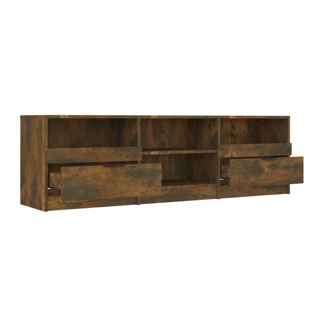 TV Cabinet | Smoked Oak | Engineered Wood | Large | TV Cabinet