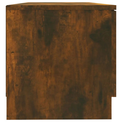 TV Cabinet Smoked Oak 80x35x36,5 cm Engineered Wood