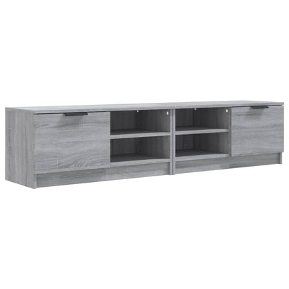 2 Piece TV Cabinet Set Grey Sonoma 80x35x36,5 cm Engineered Wood