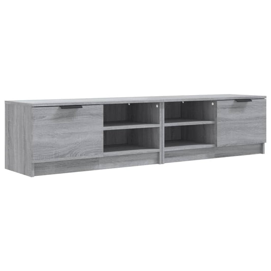 2 Piece TV Cabinet Set Grey Sonoma 80x35x36,5 cm Engineered Wood