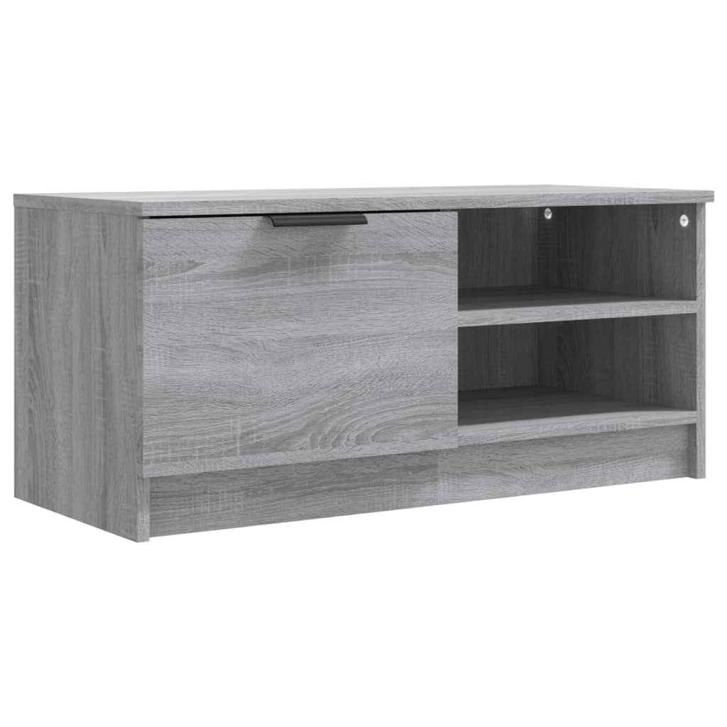 2 Piece TV Cabinet Set Grey Sonoma 80x35x36,5 cm Engineered Wood