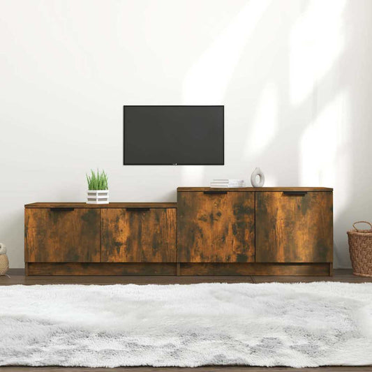 TV Cabinet | Smoked Oak | Engineered Wood | Medium | TV Cabinet