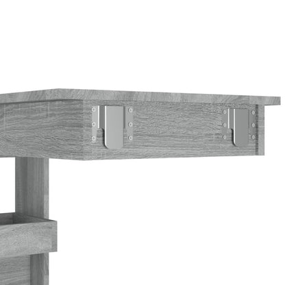 Wall Bar Table Grey Sonoma 102x45x103.5 cm Engineered Wood