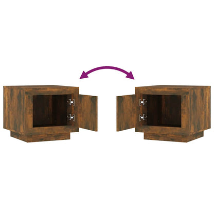Coffee Table Smoked Oak 51x50x45 cm Engineered Wood