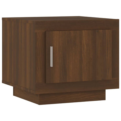 Coffee Table Brown Oak 51x50x45 cm Engineered Wood