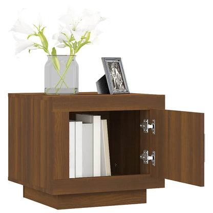 Coffee Table Brown Oak 51x50x45 cm Engineered Wood