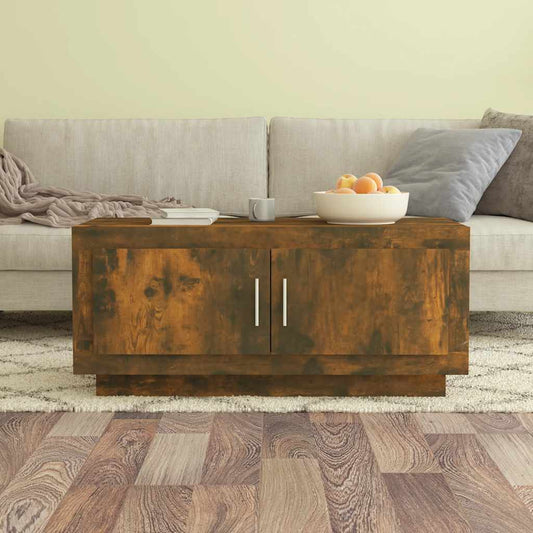 Coffee Table | Smoked oak | Engineered wood | 102 cm x 50 cm x 45 cm