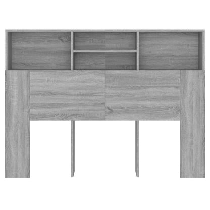 Headboard Cabinet Grey Sonoma 140x19x103.5 cm