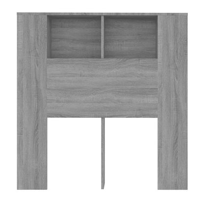 Headboard Cabinet | Grey Sonoma | Engineered wood | Medium