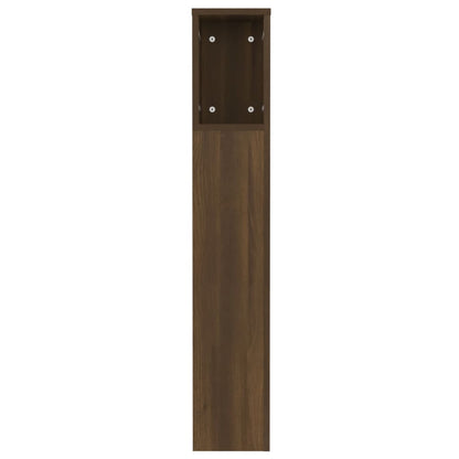 Headboard Cabinet | Brown Oak | Engineered Wood | Medium