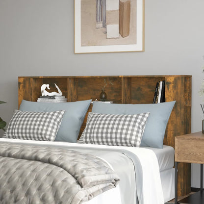 Headboard Cabinet | Smoked Oak | Engineered wood | Standard