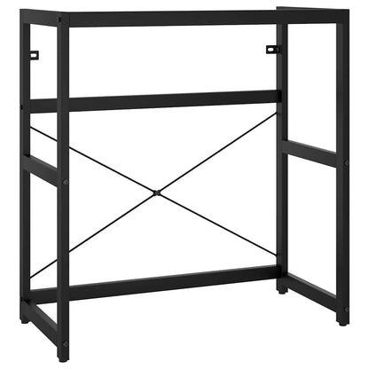 Washbasin Frame With Basin | Black | Powder-coated iron | Standard