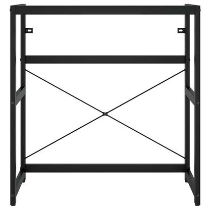 Washbasin Frame With Basin | Black | Powder-coated iron | Standard