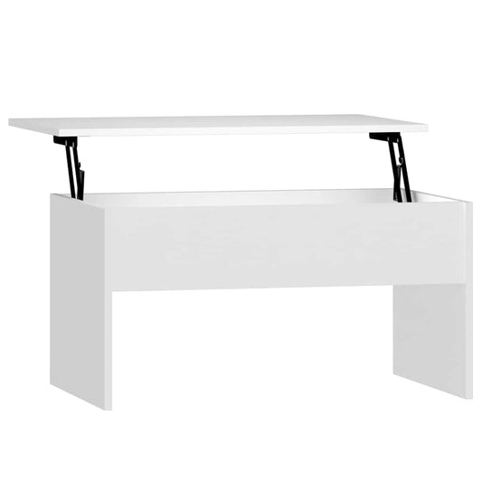 Coffee Table | White | Engineered wood | Medium | Height-Adjustable