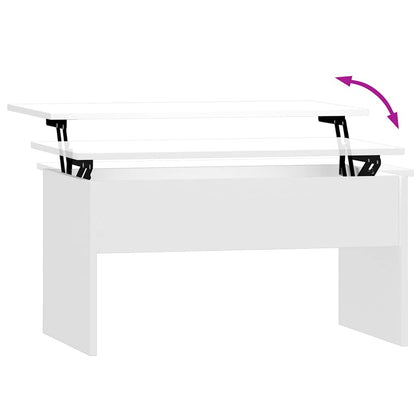 vidaXL Coffee Table High gloss white Engineered wood