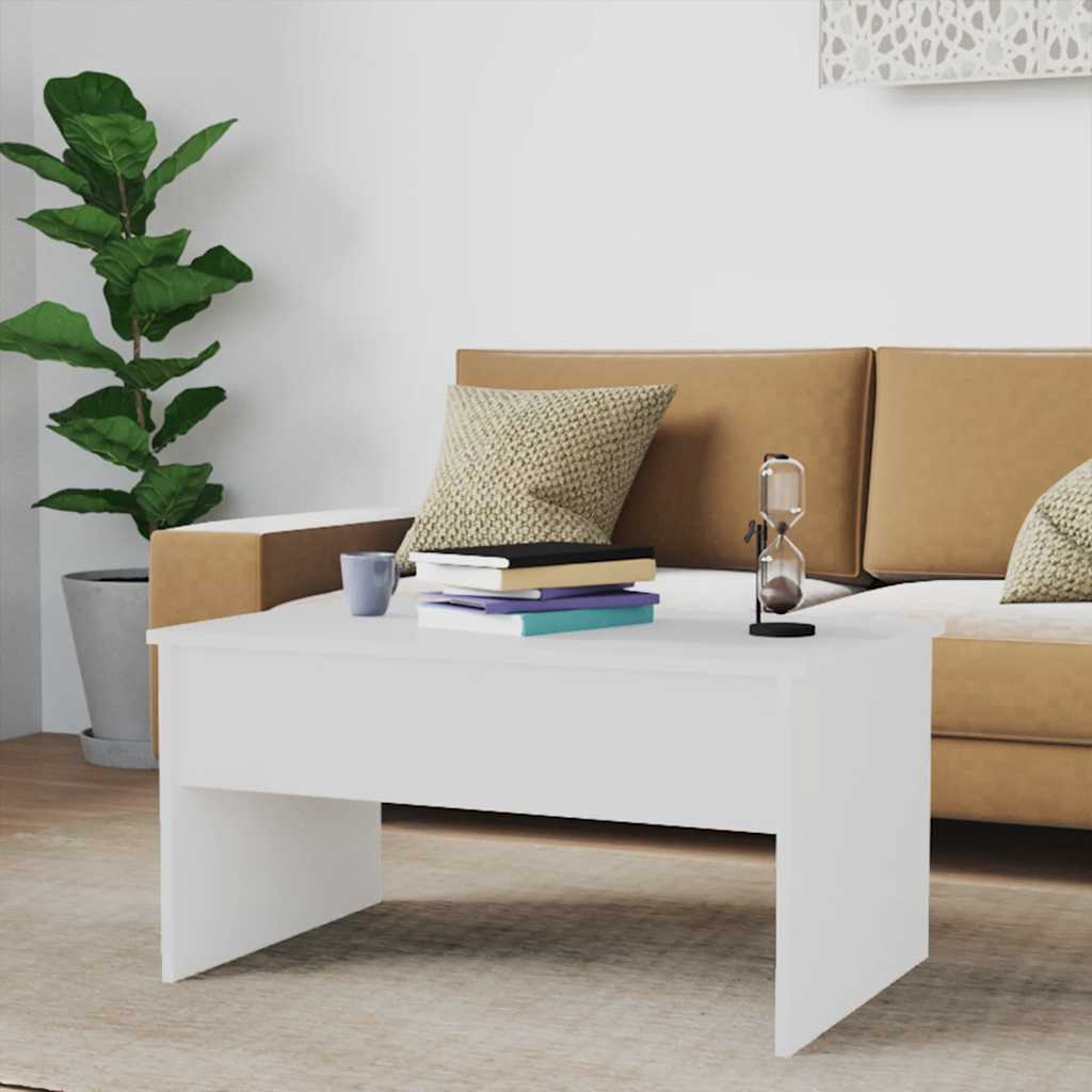 vidaXL Coffee Table High gloss white Engineered wood