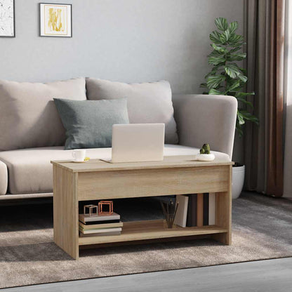 809650 vidaXL Coffee Table Sonoma Oak 102x50x52,5 cm Engineered Wood