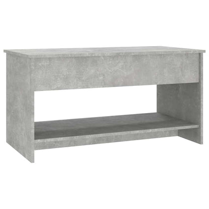 809651 vidaXL Coffee Table Concrete Grey 102x50x52,5 cm Engineered Wood