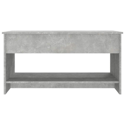 809651 vidaXL Coffee Table Concrete Grey 102x50x52,5 cm Engineered Wood
