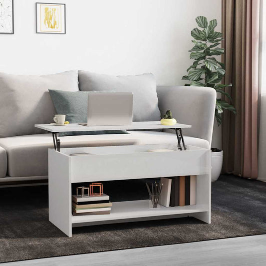 Coffee Table | High gloss white | Engineered wood | Medium | Coffee Table