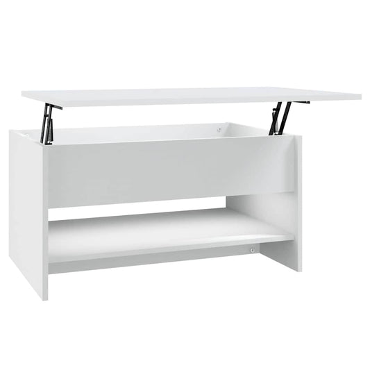 Coffee Table | White | Engineered wood | Moderate | Adjustable Armrests