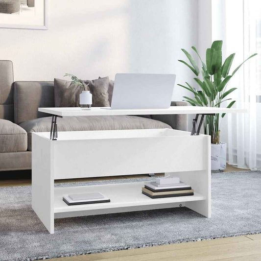 Coffee Table | White | Engineered wood | Moderate | Adjustable Armrests