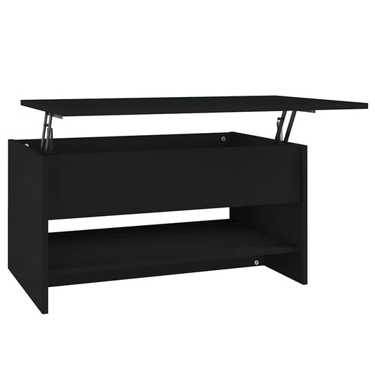 Coffee Table | Black | Engineered wood | 80 x 50 x 40 cm