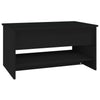 Coffee Table Black 80x50x40 cm Engineered Wood