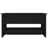 Coffee Table Black 80x50x40 cm Engineered Wood