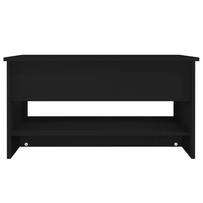 Coffee Table Black 80x50x40 cm Engineered Wood