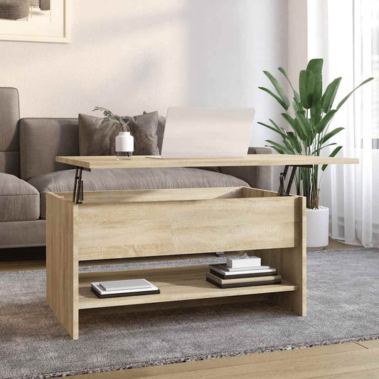 Coffee Table | Sonoma oak | Engineered wood |  Adjustable Armrests