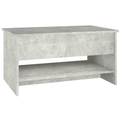 Coffee Table Concrete Grey 80x50x40 cm Engineered Wood