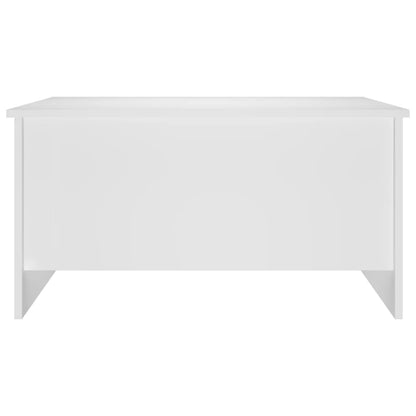 Coffee Table White 80x55.5x41.5 cm Engineered Wood