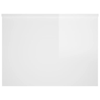 Coffee Table High Gloss White 80x55.5x41.5 cm Engineered Wood