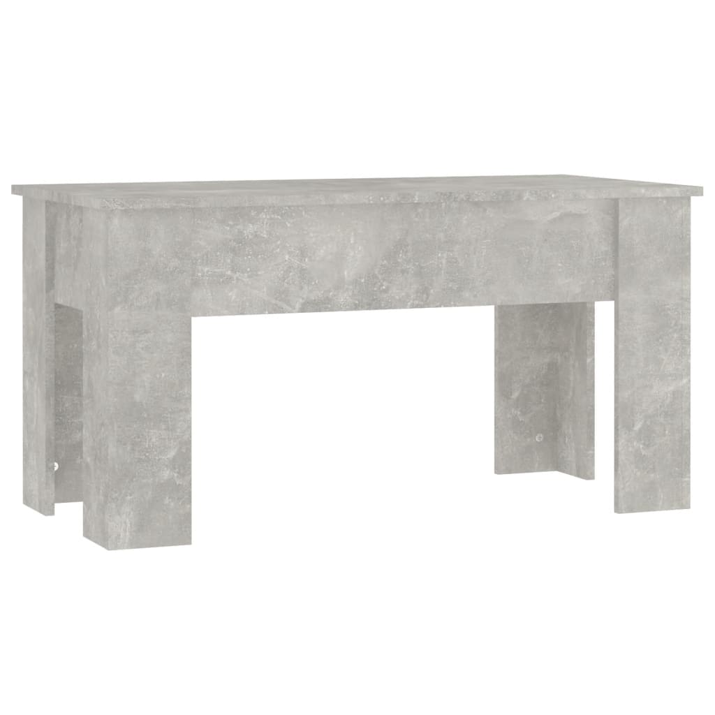 Coffee Table Concrete Grey 101x49x52 cm Engineered Wood