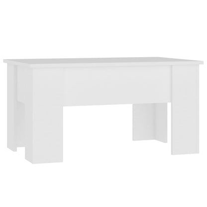 Coffee Table White 79x49x41 cm Engineered Wood