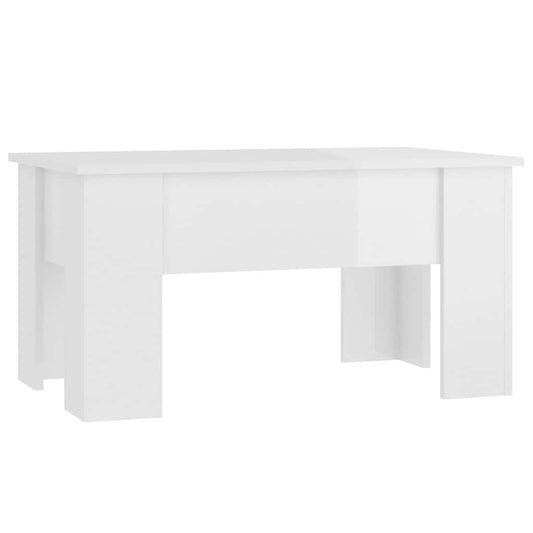 Coffee Table | High gloss white | Engineered wood | Medium