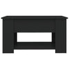 Coffee Table Black 79x49x41 cm Engineered Wood