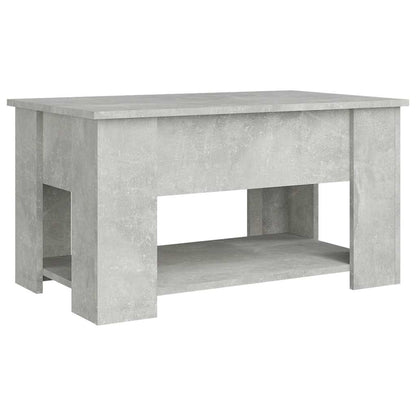 Coffee Table Concrete Grey 79x49x41 cm Engineered Wood