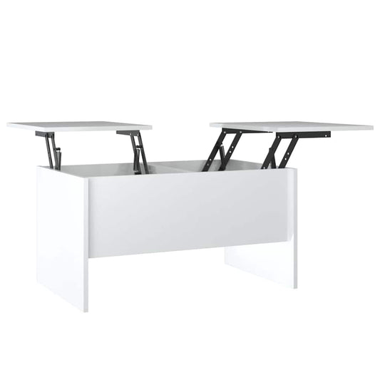 Coffee Table | High gloss white | Engineered wood | Medium