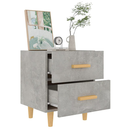 Bed Cabinets 2 pcs Concrete Grey 40x35x47.5 cm